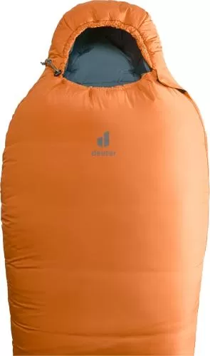 Deuter Schlafsack Orbit -5° SL - mandarine-slateblue, Zip left