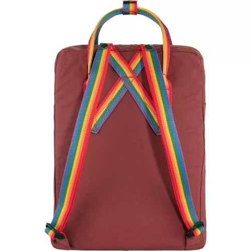 Fjällräven Backack Kånken Rainbow - Ox Red - Rainbow Pattern