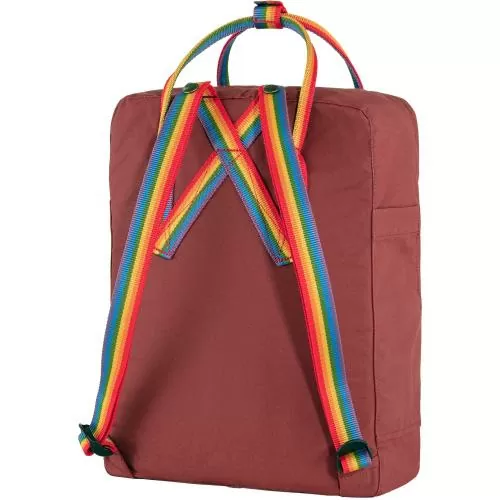 Fjällräven Backack Kånken Rainbow - Ox Red - Rainbow Pattern