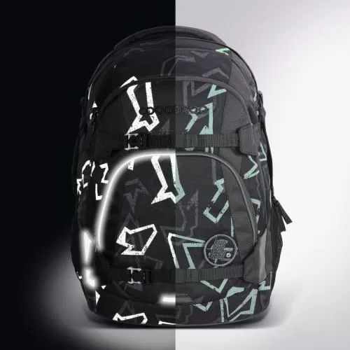 coocazoo MATE School Backpack, Reflective Graffiti