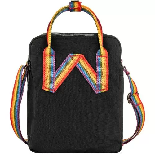 Fjällräven Kånken Rainbow Sling Bag - black-rainbow pattern
