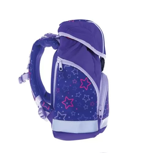 FUNKI School Backpack Slim-Bag - Purple Stars