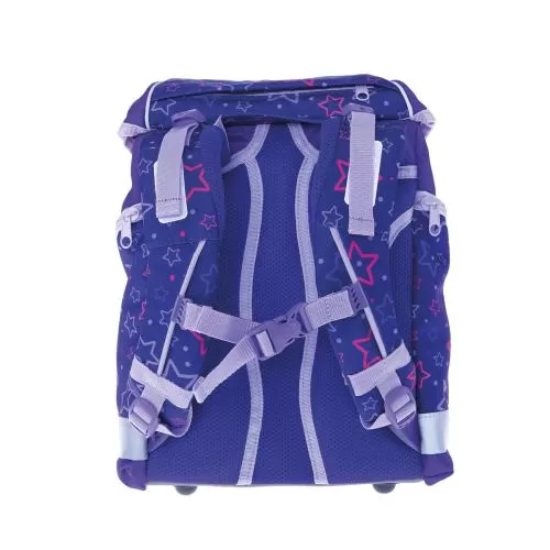 FUNKI School Backpack Slim-Bag - Purple Stars