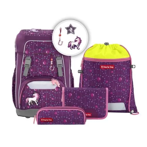Step by Step "Dreamy Unicorn Nuala" GIANT 5-Piece School Backpack Set