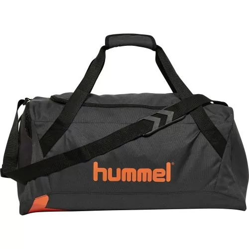 Hummel Hmlaction Sports Bag - forged iron/nasturium