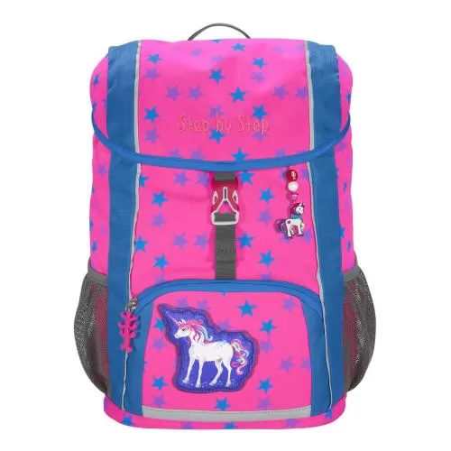 Step by Step "Colorful Unicorn" KID NEON 3-Piece Backpack Set