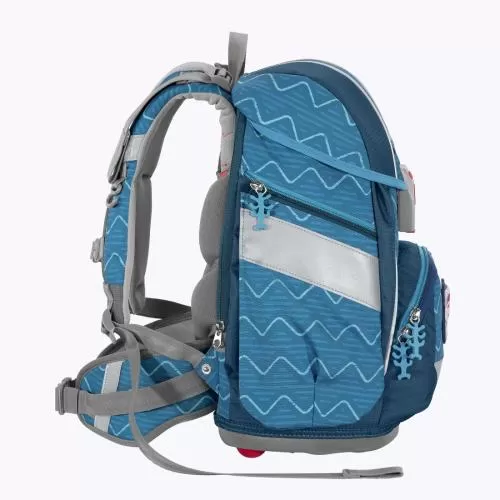 Step by Step School backpack 2IN1 Plus "Angry Shark", 6-Piece School Bag Set