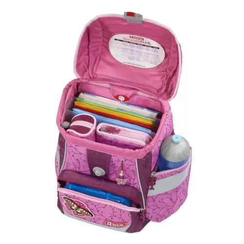 Step by Step School backpack 2IN1 Plus "Natural Butterfly", 6-Piece School Bag Set