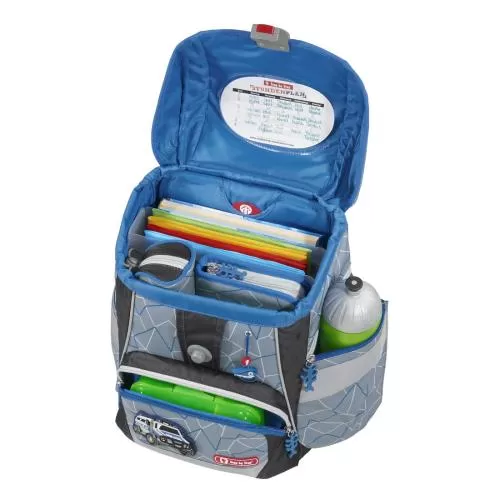 Step by Step School backpack 2IN1 Plus "Police Truck", 6-Piece School Bag Set