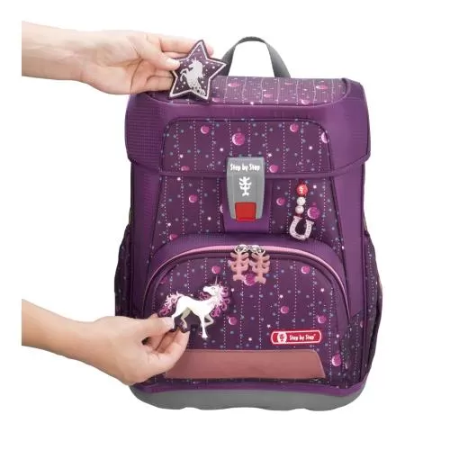 Step by Step School backpack Cloud "Dreamy Unicorn", 5-Piece School Bag Set