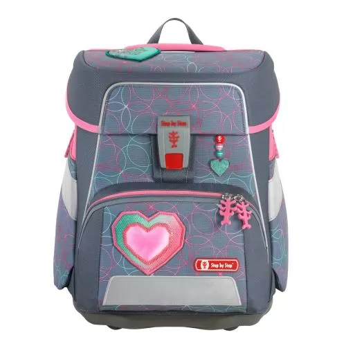 Step by Step "Glitter Heart" SPACE 5-Piece School Bag Set
