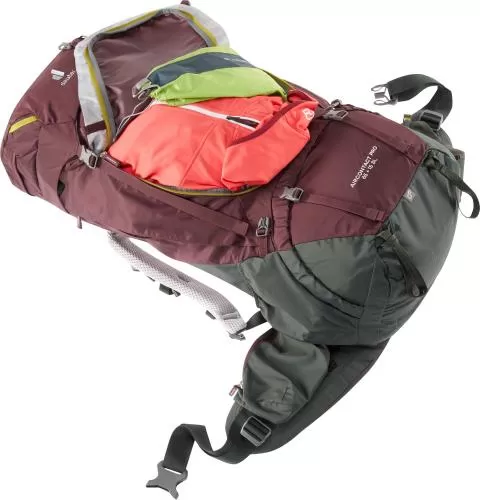 Spezialrabatt Deuter Aircontact PRO 65 + 15 SL Trekking Backpack Women - aubergine-ivy -