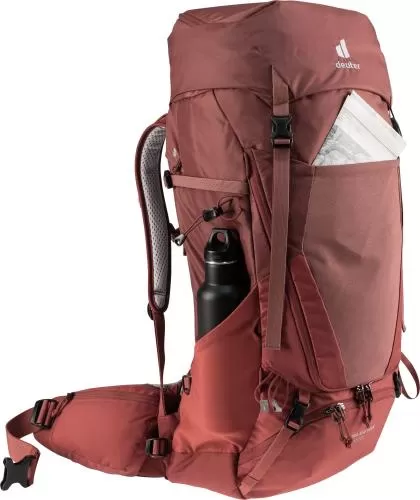 Deuter Futura Air Trek SL Trekkinigrucksack Damen - 45l + 10l, redwood-lava