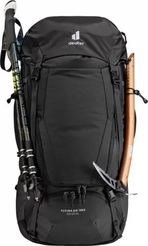 Deuter Futura Air Trek SL Trekking Backpack Women - 55l + 10l, black-graphite