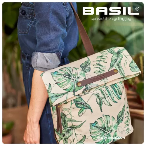 Basil Ever Green Bike Backpack - Beige