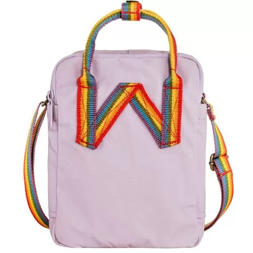 Fjällräven Kånken Rainbow Umhängetasche - pastel lavender-rainbow pattern