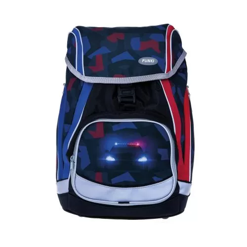 FUNKI School Backpack Flexy-Bag - 5 pieces - Police