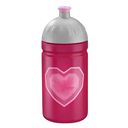 ISYbe "Glitter Heart Hazle" Drinking Bottle, pink