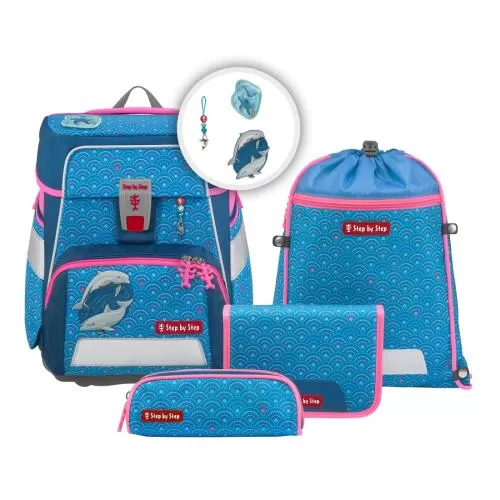 Step by Step "Dolphin Pippa" SPACE 5-Piece School Bag Set