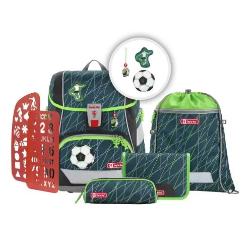 Step by Step "Soccer World" 2IN1 PLUS 6-Piece School Bag Set
