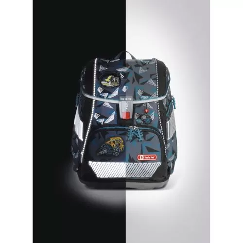 Step by Step Schulrucksack 2IN1 Plus Reflect Stone Explosion - 6-teilig