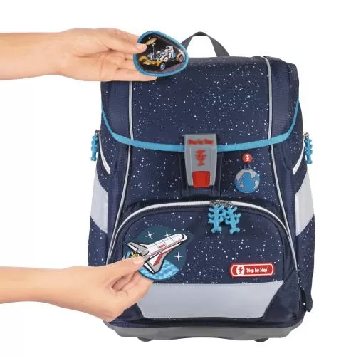 Step by Step School backpack 2IN1 Plus "Sky Rocket" , 6-Piece School Bag Set