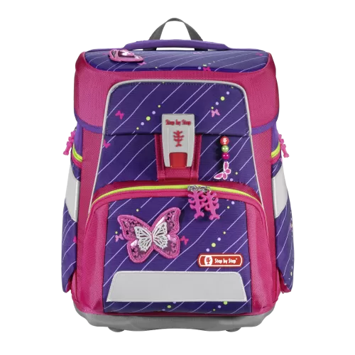 Step by Step School backpack Space "Shiny Butterfly", 5-Piece School Bag Set