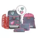Step by Step "Glitter Heart" 2IN1 PLUS 6-Piece School Bag Set