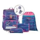 Step by Step School backpack Space "Shiny Dolphins", 5-Piece School Bag Set